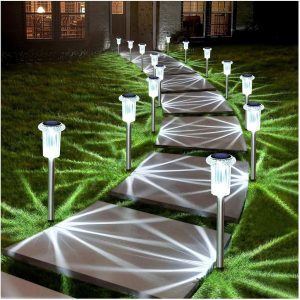 Solar LED garden lights “Crystal Path”